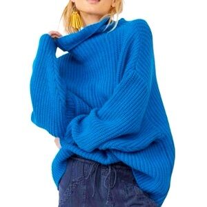 Free People Women's Swim Too Deep Turtleneck Sweater